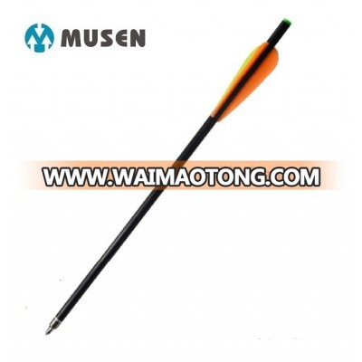 Popular crossbow glassfiber arrow 8032 metal heads for shooting