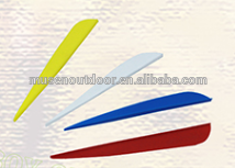 Cheap Plastic fletches/feathers for shooting/hunting arrows and bows